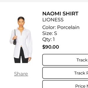 Lioness Naomi Shirt in Porcelain